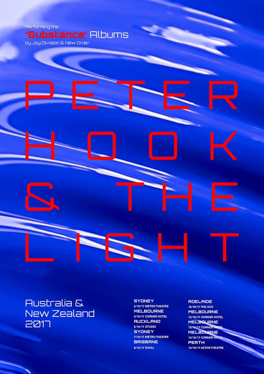 Peter Hook and The Light Substance Tour Poster